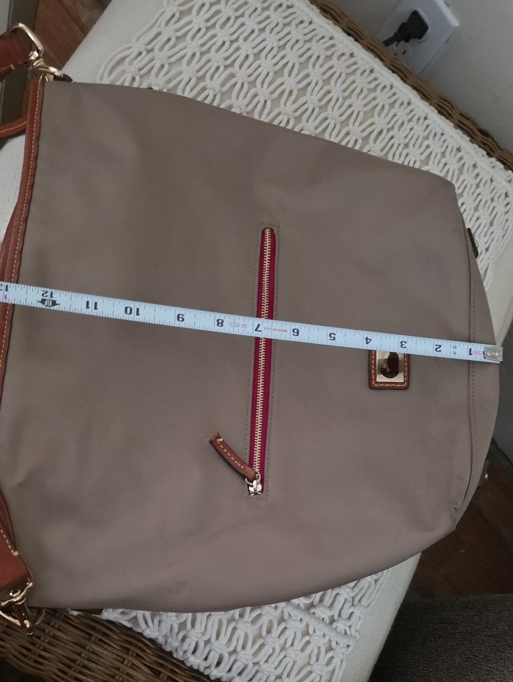 Dooney & Bourke Nylon Shoulder Bag With Leather Strap, Slouchy - Picture 14 of 16